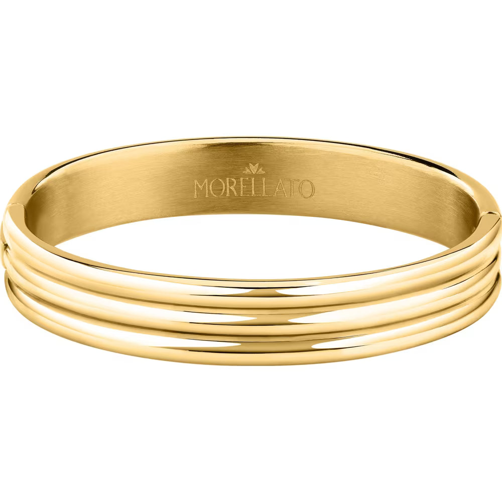 Bracciale Morellato Vintage Bold Rigido Pvd Oro A Tre Fasce