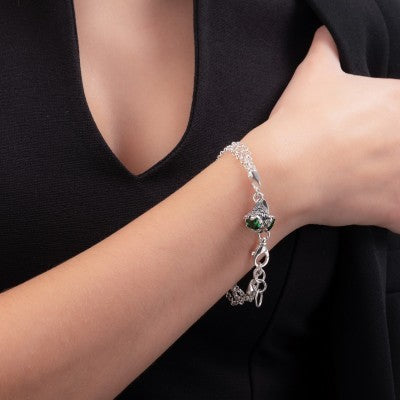Bracciale Gerardo Sacco Trottole Multifilo Argento con Charm Trottola Cubic Zirconia Rosso