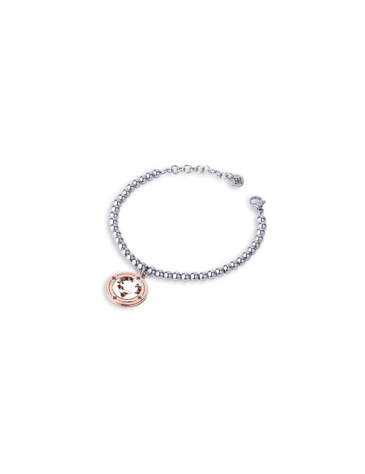 Bracciale Camurrìa Rose Di Sicilia in Acciaio Con Charm