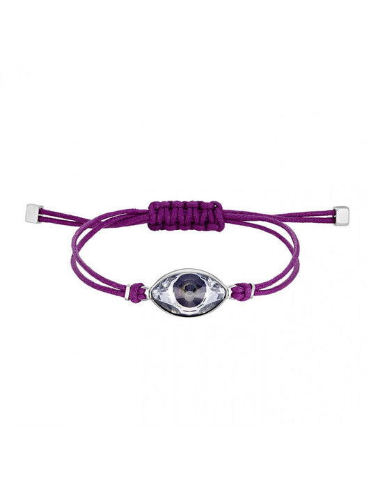 Bracciale Swarovski Swapower Evil Eye, Cordino In Cotone