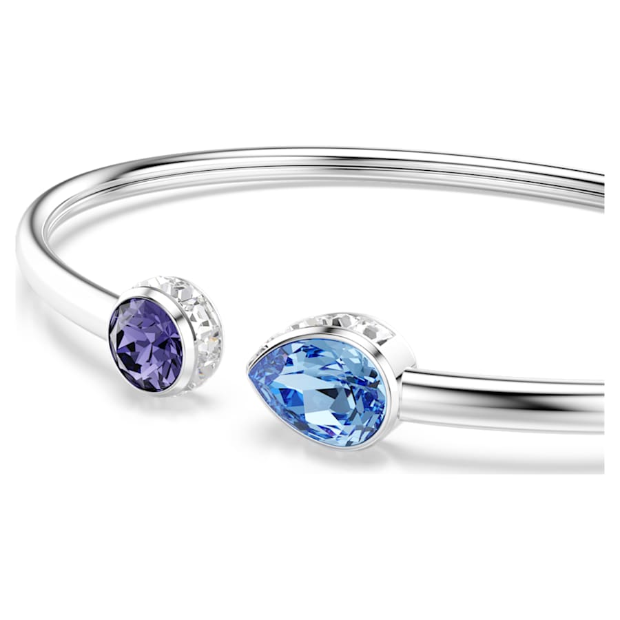 Bracciale Rigido Swarovski Chroma Flexible Taglio misto, Multicolore, Placcato rodio