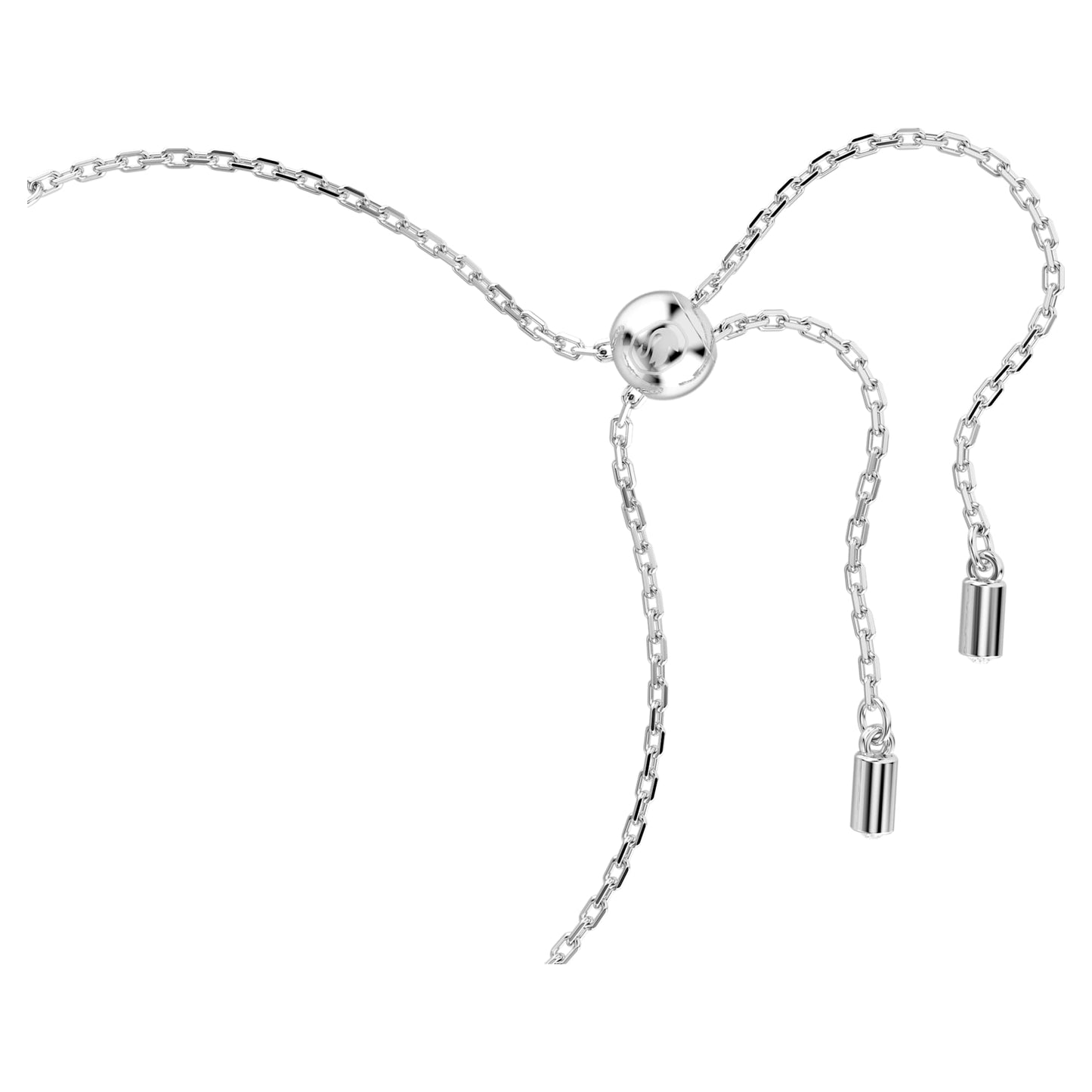 Bracciale rigido Swarovski Constella Crystal Pearl, tagli Round, Bianco, Placcato rodio