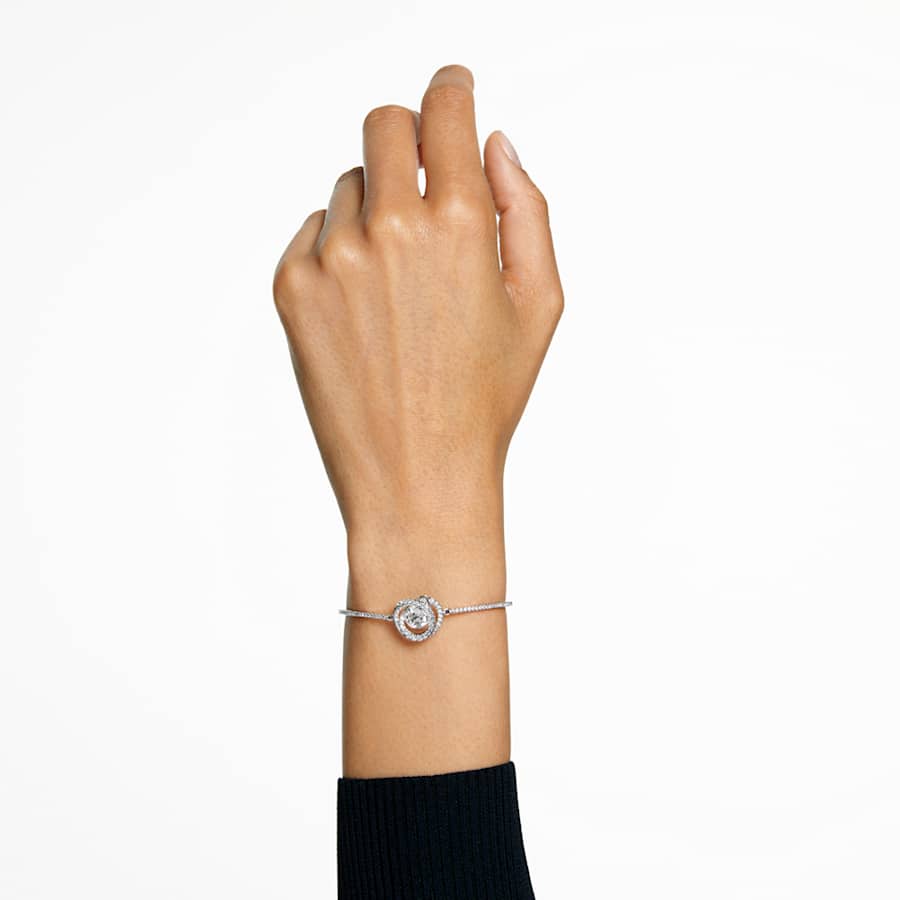 Bracciale Rigido Swarovski Generation Bianco, Placcato rodio
