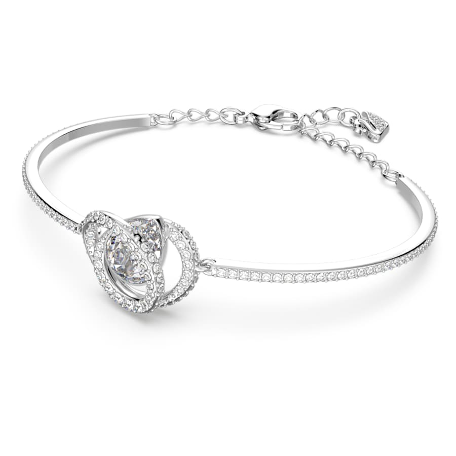 Bracciale Rigido Swarovski Generation Bianco, Placcato rodio