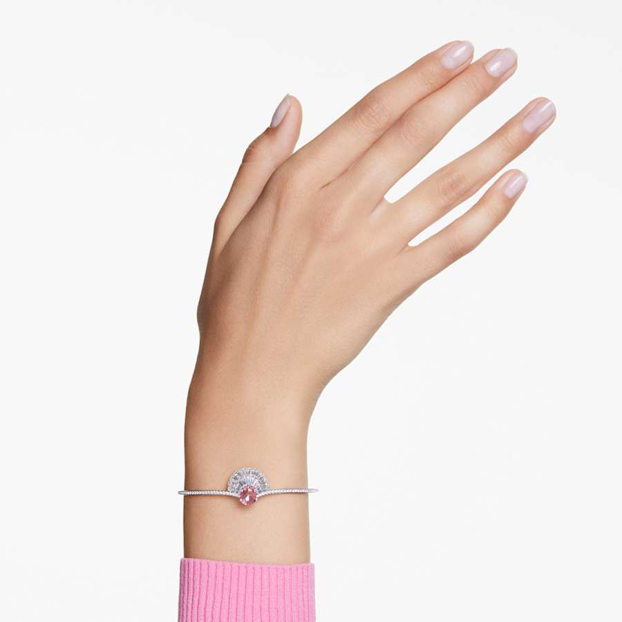 Bracciale Swarovski Idyllia Conchiglia, Rosa, Placcato rodio