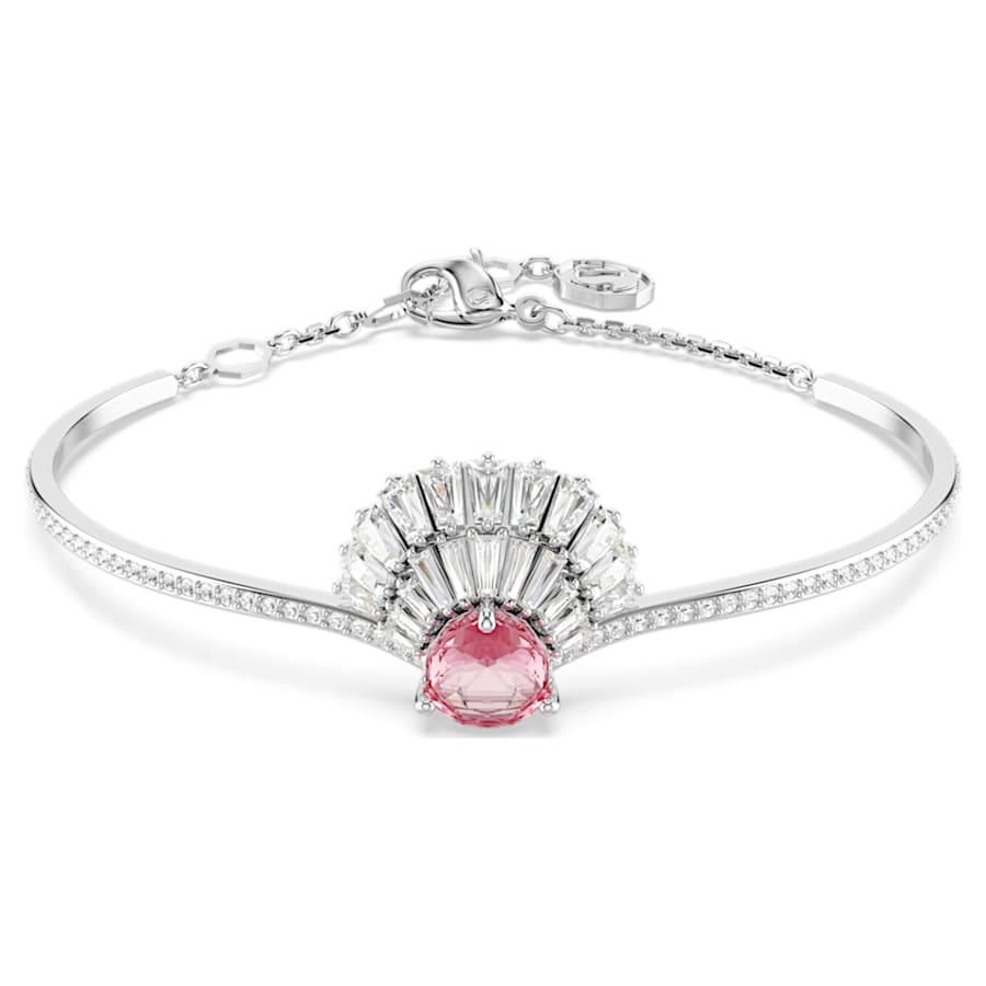 Bracciale Swarovski Idyllia Conchiglia, Rosa, Placcato rodio