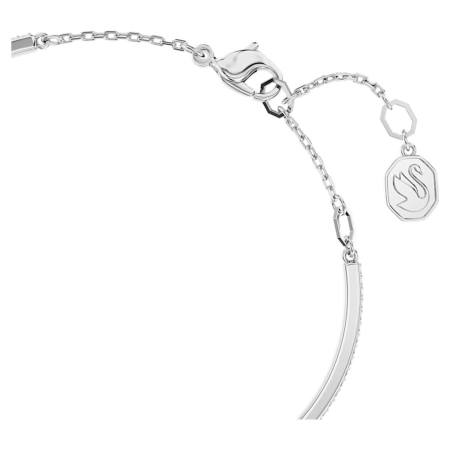 Bracciale Rigido Swarovski Sublima Luna, Bianco, Placcato rodio