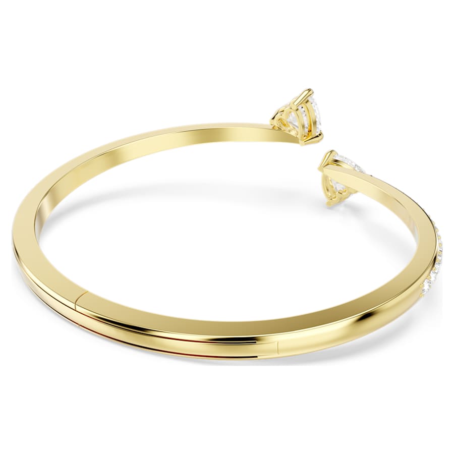 Bracciale Rigido Swarovski Mesmera Cuore, Bianco, Placcato color oro - Misura M