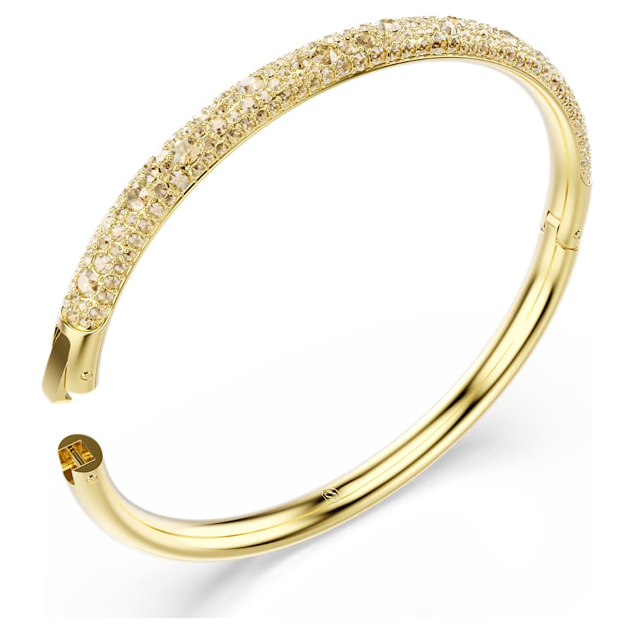 Bracciale Swarovski Sublima Pavé a neve, Tono dorato, Placcato color oro - Misura L