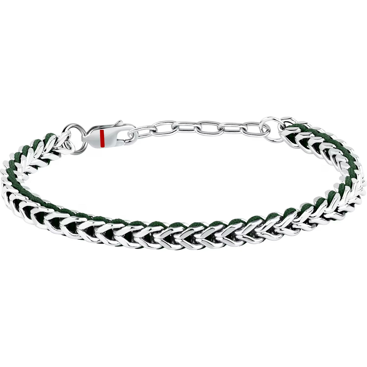 Bracciale Uomo Sector Bandy Acciaio Cordino Nylon Verde