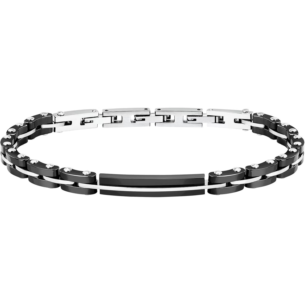 Bracciale Uomo Sector Ceramic Acciaio Pvd Nero