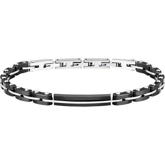 Bracciale Uomo Sector Ceramic Acciaio Pvd Nero