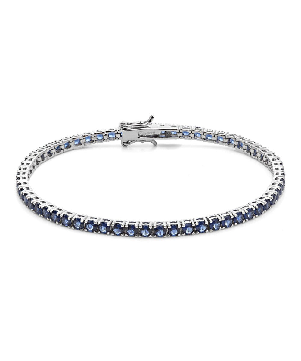 Bracciale Tennis Comete Argento Zirconi Blu - Misura 19 cm