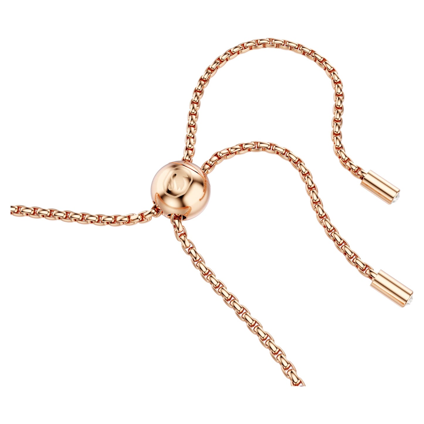 Bracciale Tennis Swarovski Matrix Taglio Round, Bianco, Placcato color oro rosa