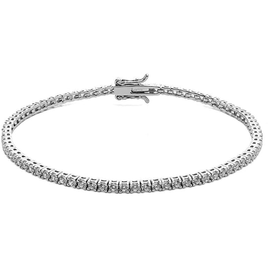 Bracciale Tennis Comete Argento Zirconi - Misura 19 cm