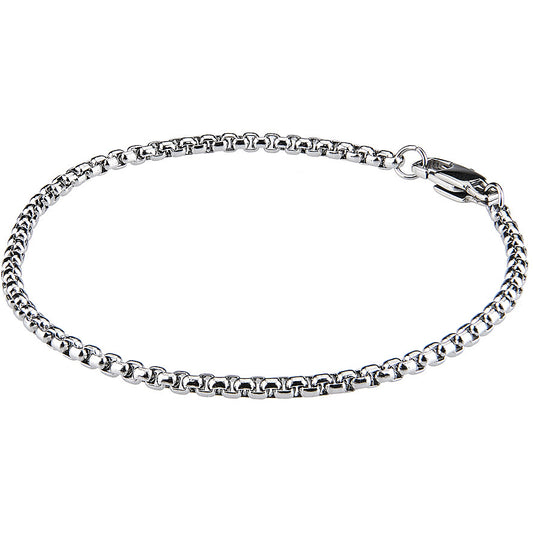 Bracciale Boccadamo Man Acciaio Maglia Rolò Quadrata