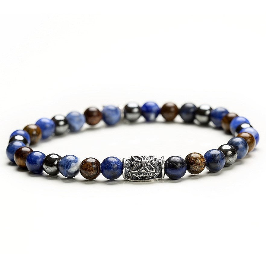 Bracciale Gerba Stone Grey And Blue