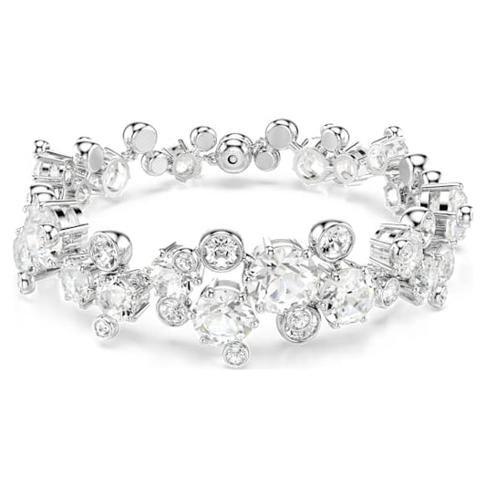 Bracciale Swarovski Constella Taglio misto, Bianco, Placcato rodio - Misura M