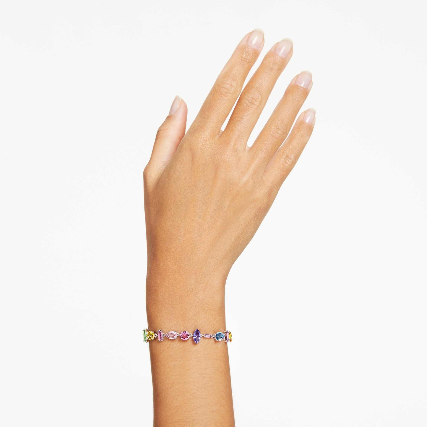 Bracciale Swarovski Gema Taglio misto, Multicolore, Placcato rodio