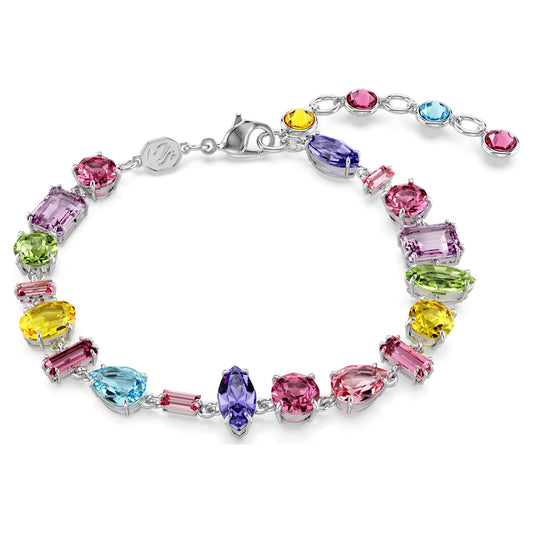 Bracciale Swarovski Gema Taglio misto, Multicolore, Placcato rodio