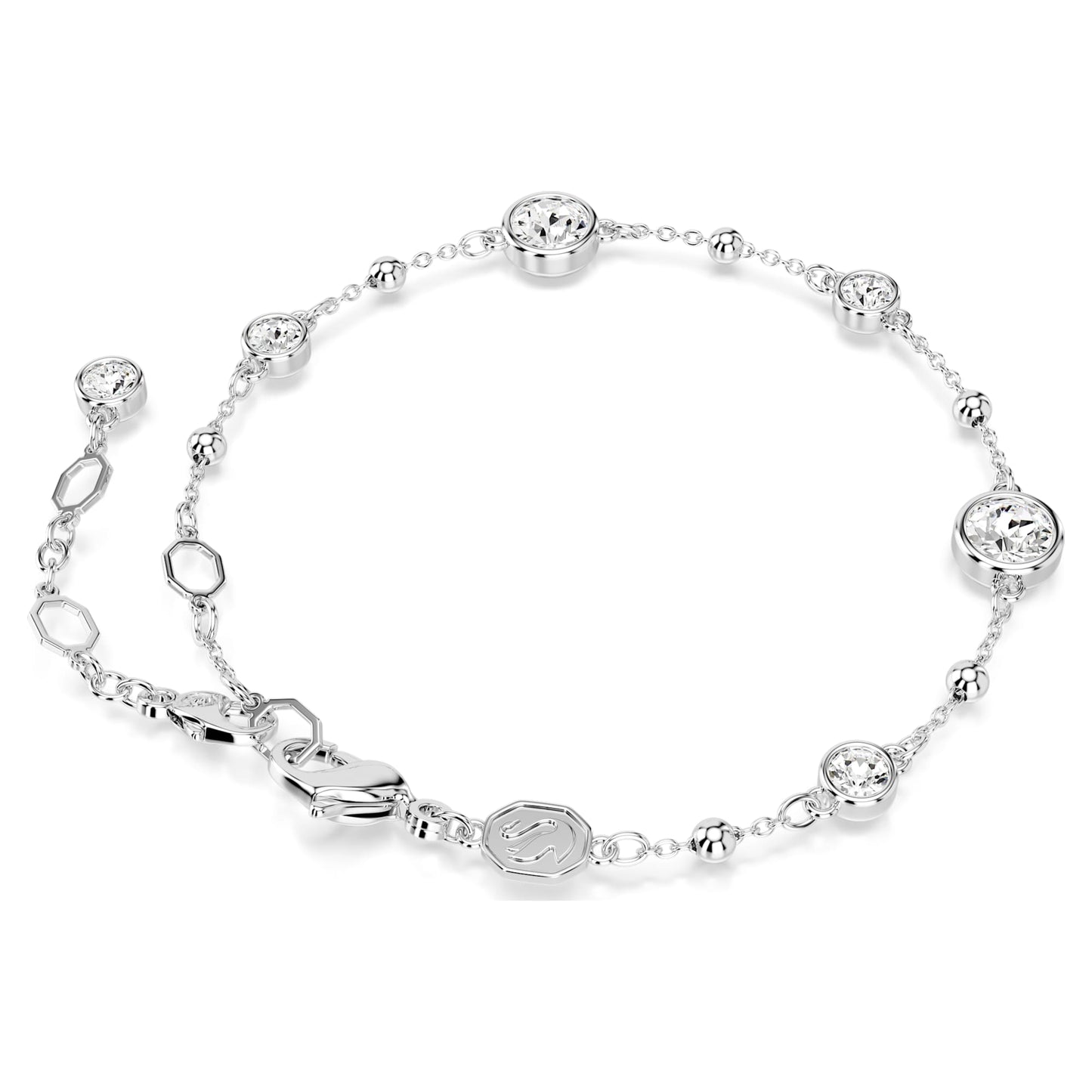 Bracciale Swarovski Imber Taglio Round, Bianco, Placcato rodio