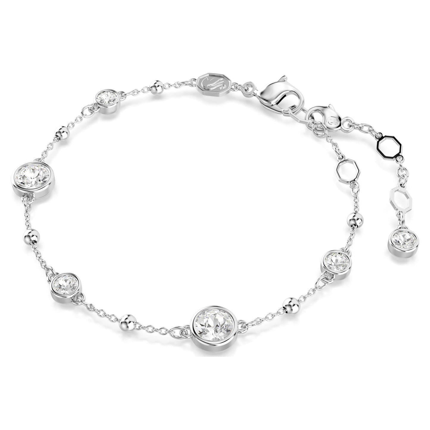 Bracciale Swarovski Imber Taglio Round, Bianco, Placcato rodio