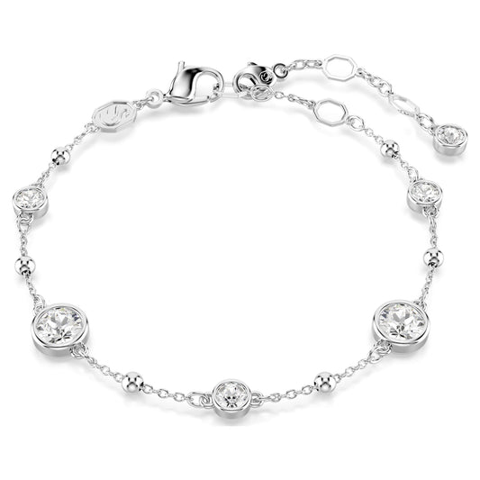 Bracciale Swarovski Imber Taglio Round, Bianco, Placcato rodio