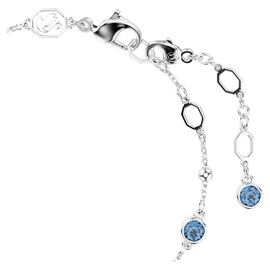Bracciale Swarovski Imber Taglio Round, Blu, Placcato rodio - Misura M