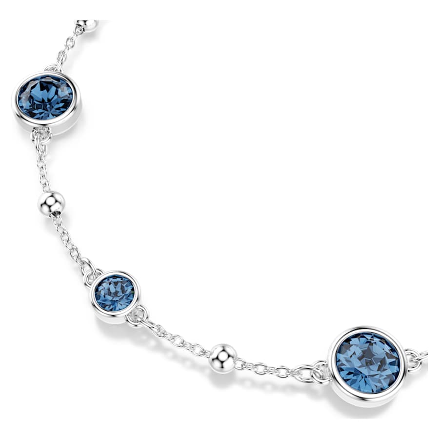 Bracciale Swarovski Imber Taglio Round, Blu, Placcato rodio - Misura M