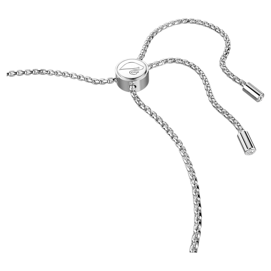 Bracciale Swarovski Lovely Cuore, Bianco, Placcato rodio
