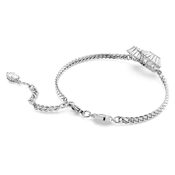 Bracciale Swarovski Matrix Cuore, Bianco, Placcato rodio