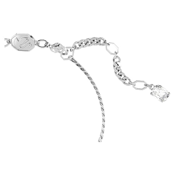 Bracciale Swarovski Matrix Cuore, Bianco, Placcato rodio