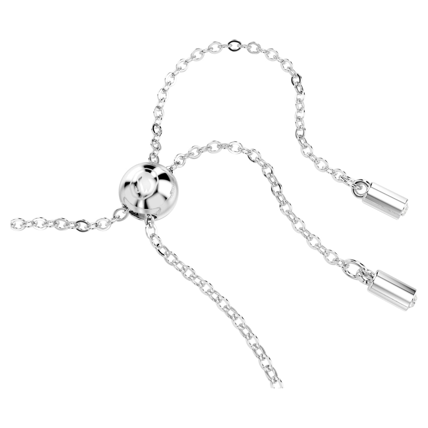 Bracciale Swarovski Matrix Tennis Taglio misto, Verde, Placcato rodio