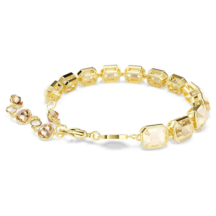 Bracciale Swarovski Millenia Taglio ottagonale, Placcato color oro