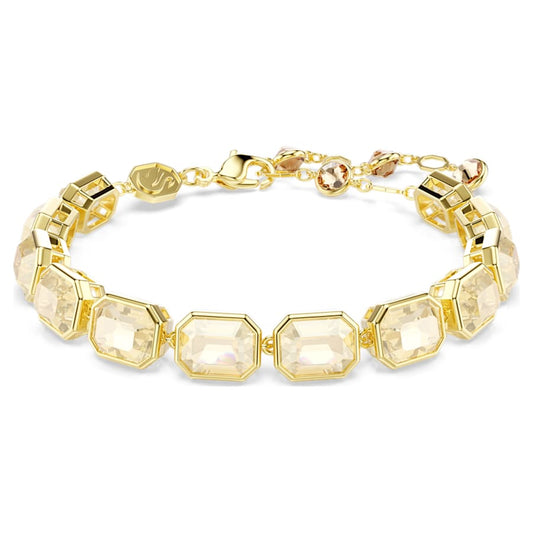 Bracciale Swarovski Millenia Taglio ottagonale, Placcato color oro