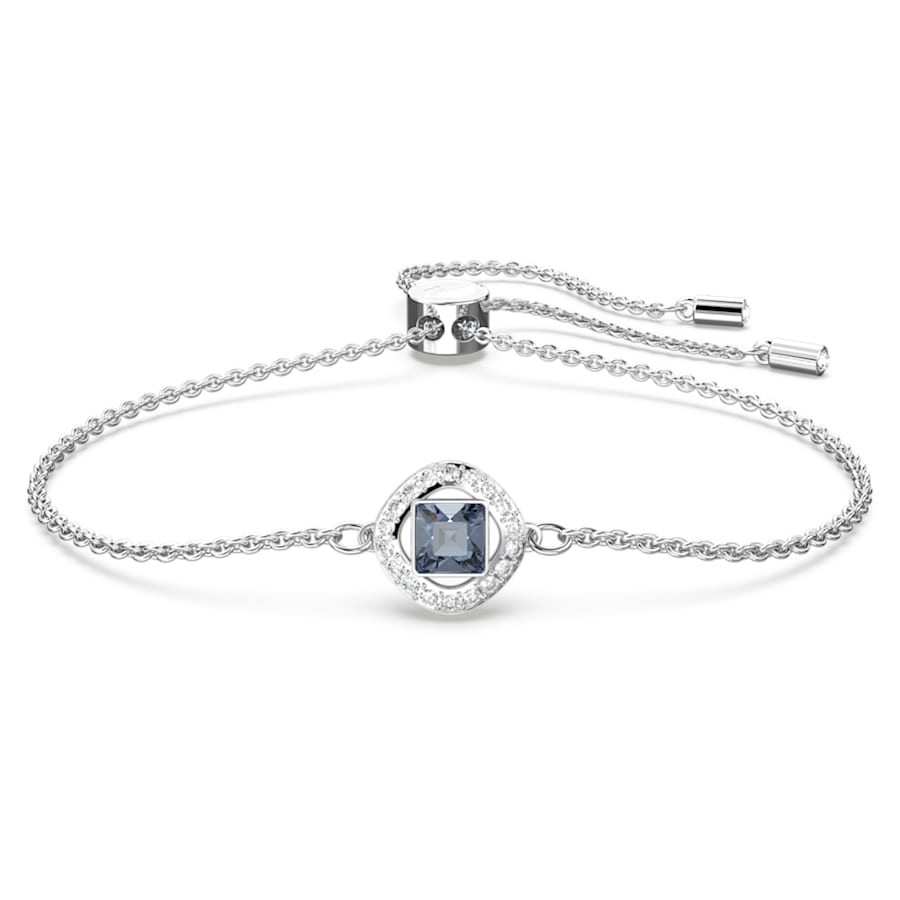 Bracciale Swarovski Mp Una Angelic Taglio misto, Blu, Placcato rodio