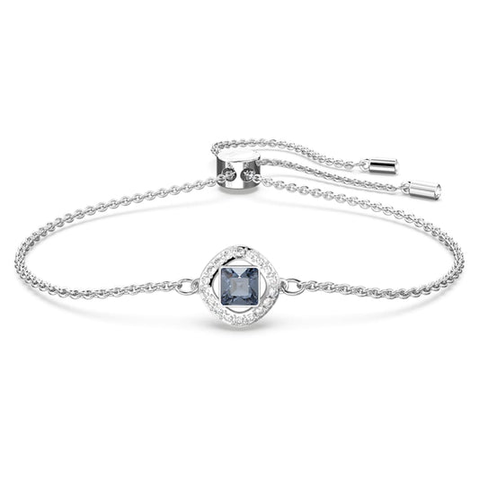 Bracciale Swarovski Mp Una Angelic Taglio misto, Blu, Placcato rodio