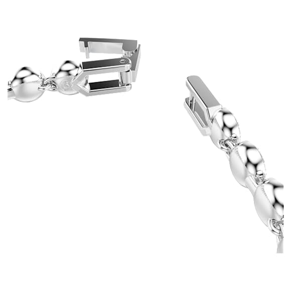 Bracciale Swarovski Una Angelic Taglio Round, Blu, Placcato rodio
