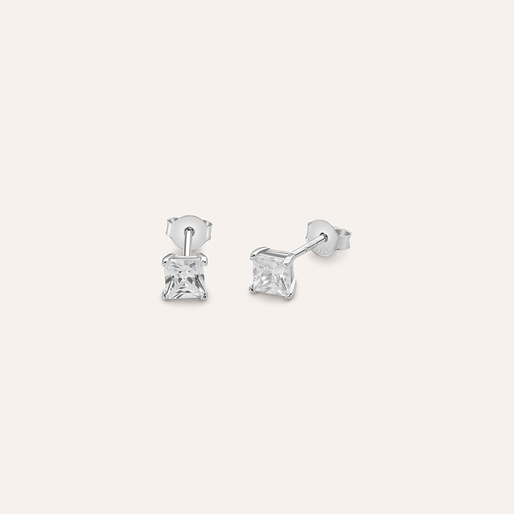 Orecchini a Lobo Stroili Silver Elegance Punti Luce Argento Cubic Zirconia