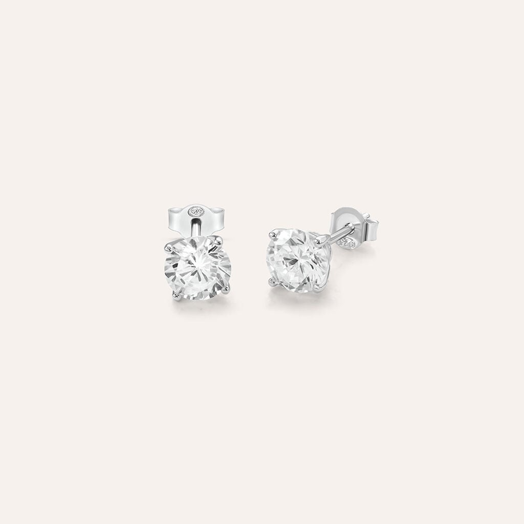Orecchini a Lobo Stroili Silver Elegance Punti Luce Argento Cubic Zirconia