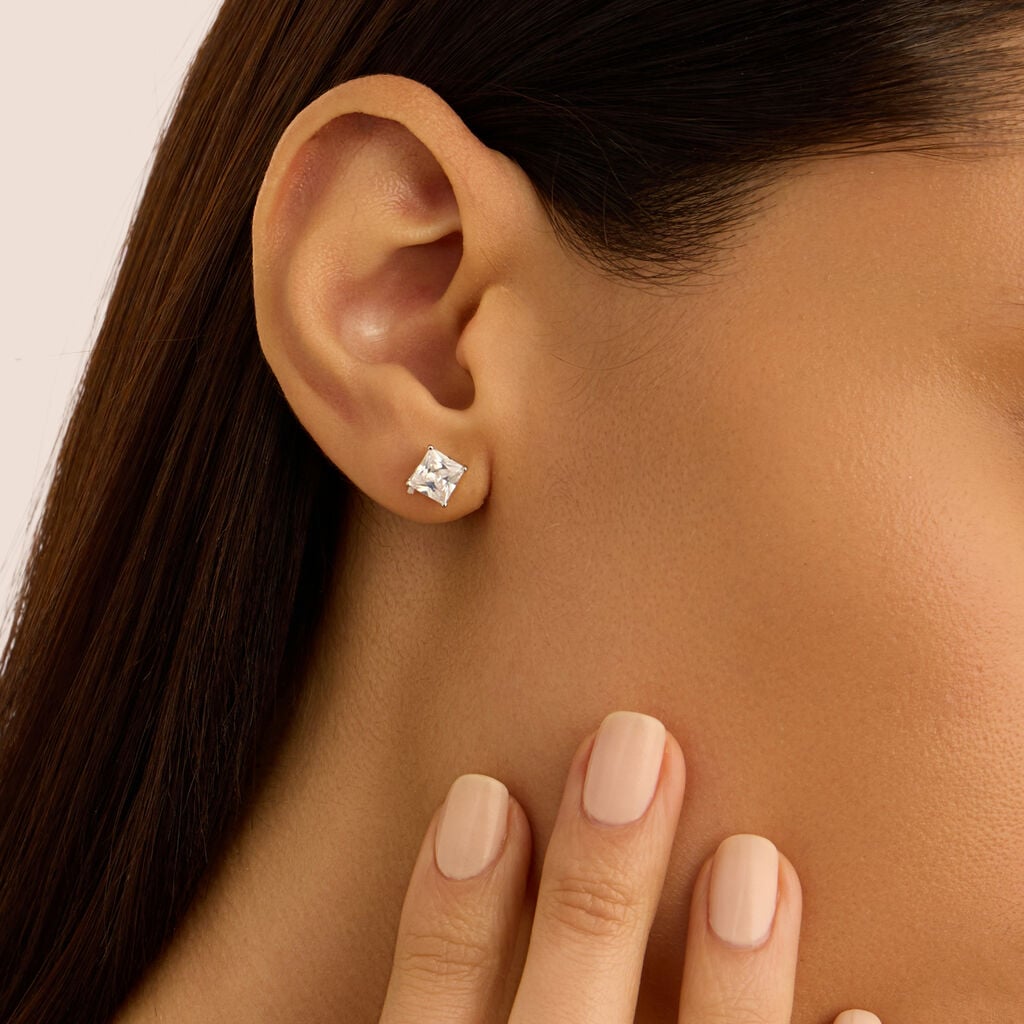 Orecchini a Lobo Stroili Silver Elegance Argento Punto Luce Cubic Zirconia
