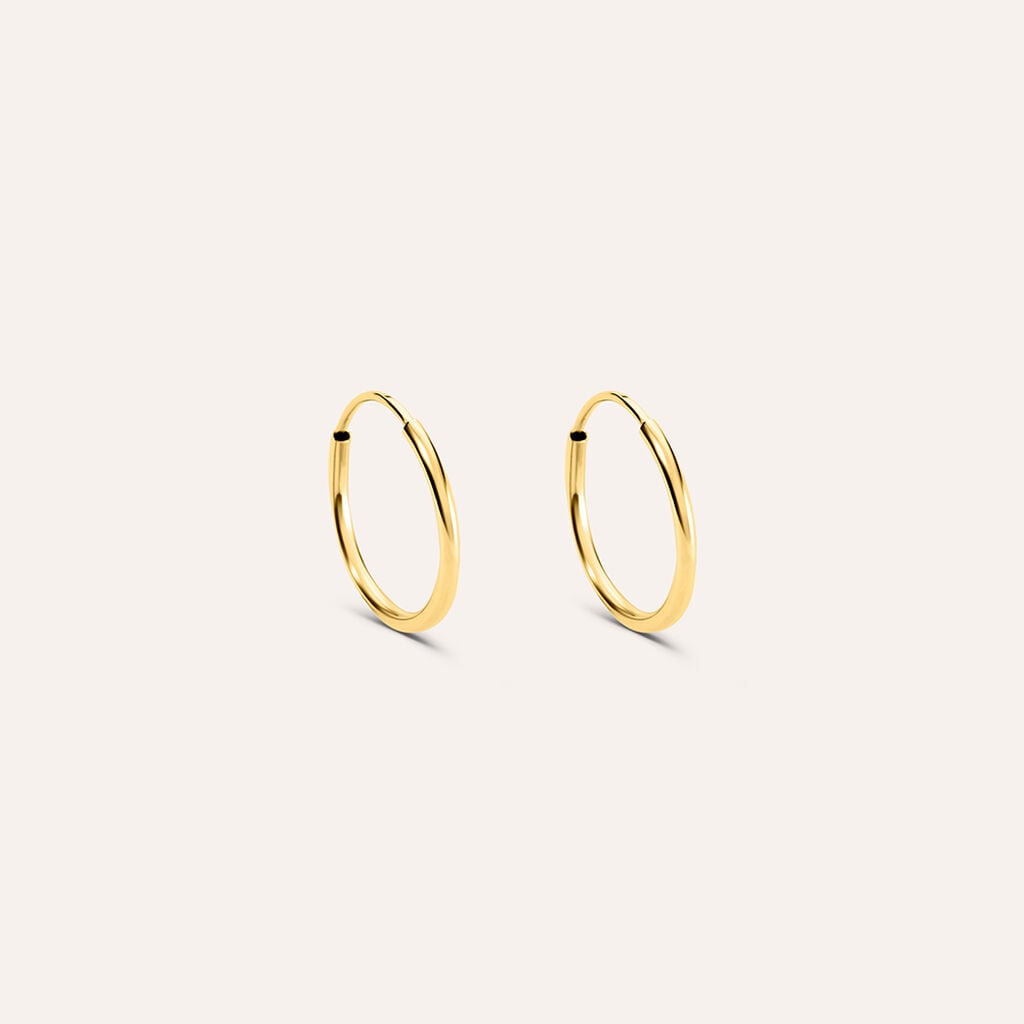 Orecchini a Cerchio Stroili Toujour Oro Giallo 9 Kt