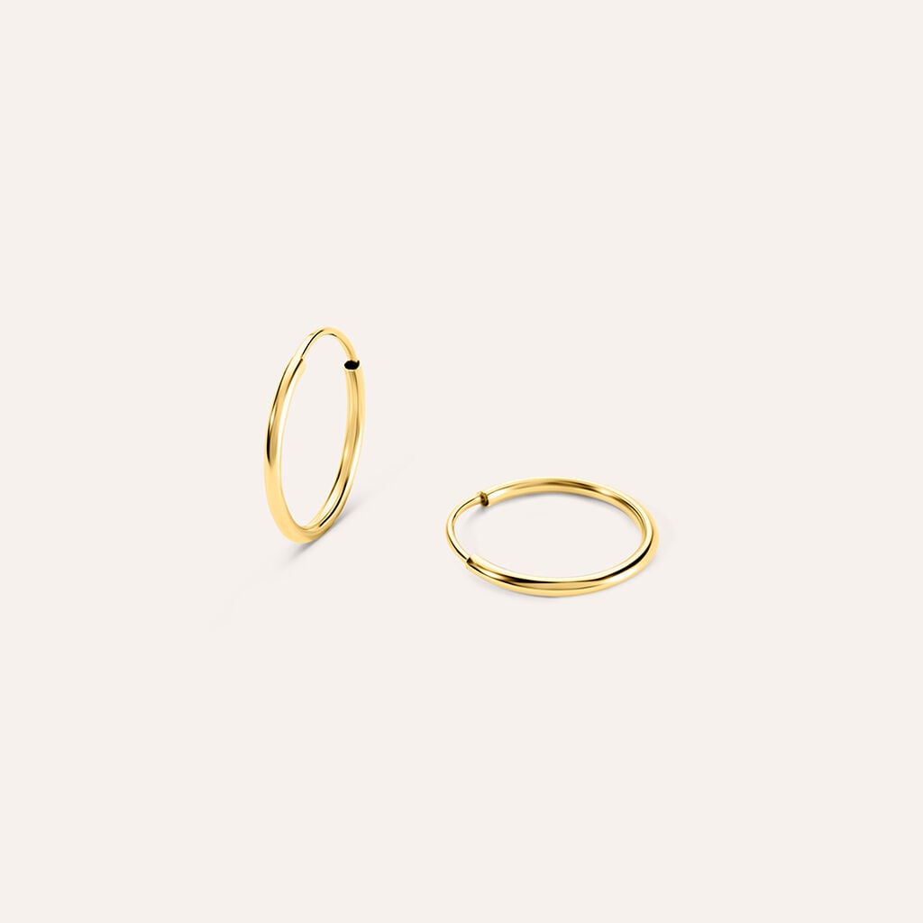 Orecchini a Cerchio Stroili Toujour Oro Giallo 9 Kt