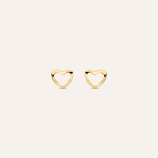 Orecchini Stroili Bon Ton Lobo Cuori Oro Giallo 9 Kt