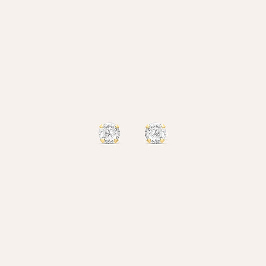 Orecchini Stroili Bon Ton Punti Luce Grandi Oro 9 Kt e Zirconi
