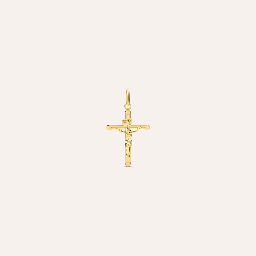 Ciondolo Stroili Holy Croce Oro Giallo Con Cristo