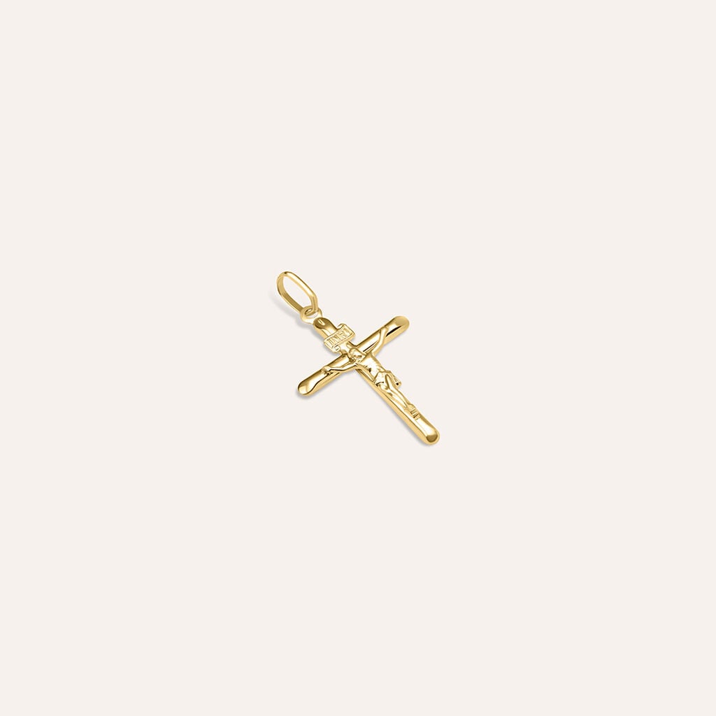 Ciondolo Stroili Holy Croce Oro Giallo Con Cristo