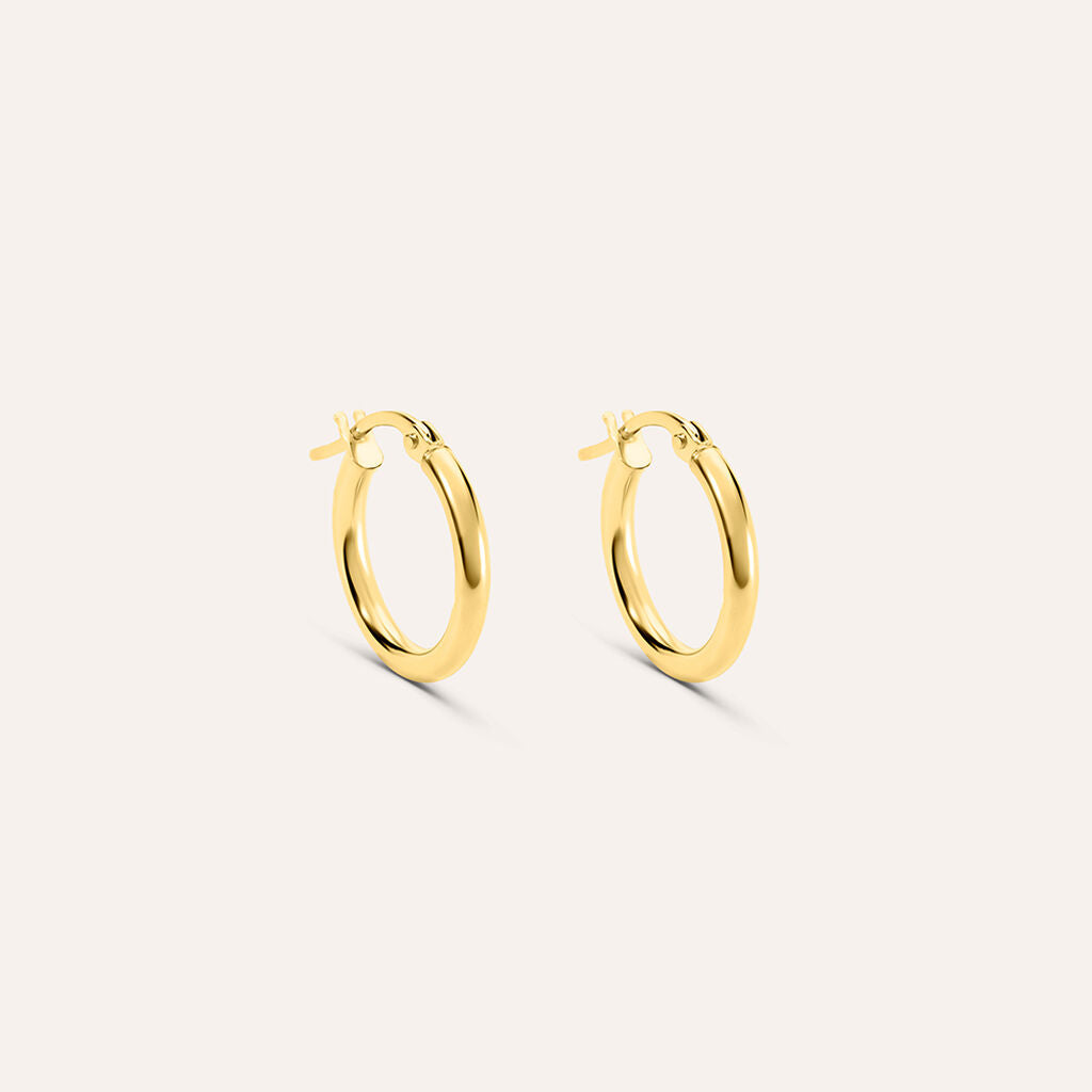 Orecchini a Cercho Stroili Toujour Oro Giallo 9 Kt
