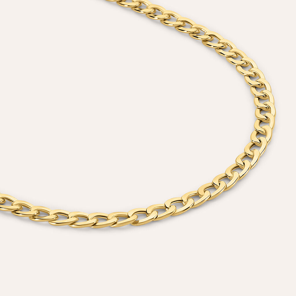 Bracciale Uomo Stroili L'homme Or Oro Giallo 9 Kt Maglia Grumetta