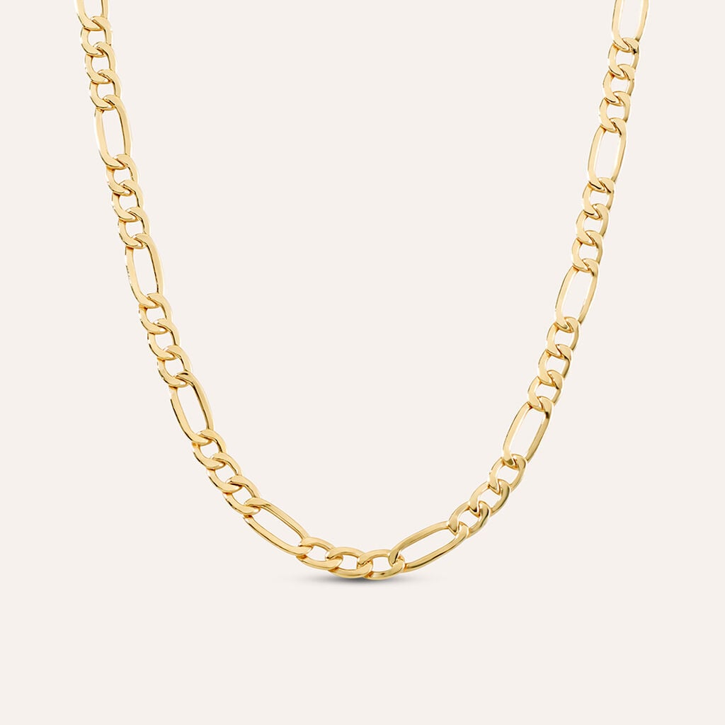 Collana Uomo Stroili L' Homme Or  Oro Giallo 9 Kt Maglia Alternata 1/3